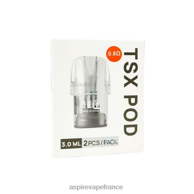 Aspire Vape Paris - Aspire Tsx Pod 0,8 ohm (3,0 ml)/2 pièces par paquet (compatible avec cyber s et cyber x) 68084233